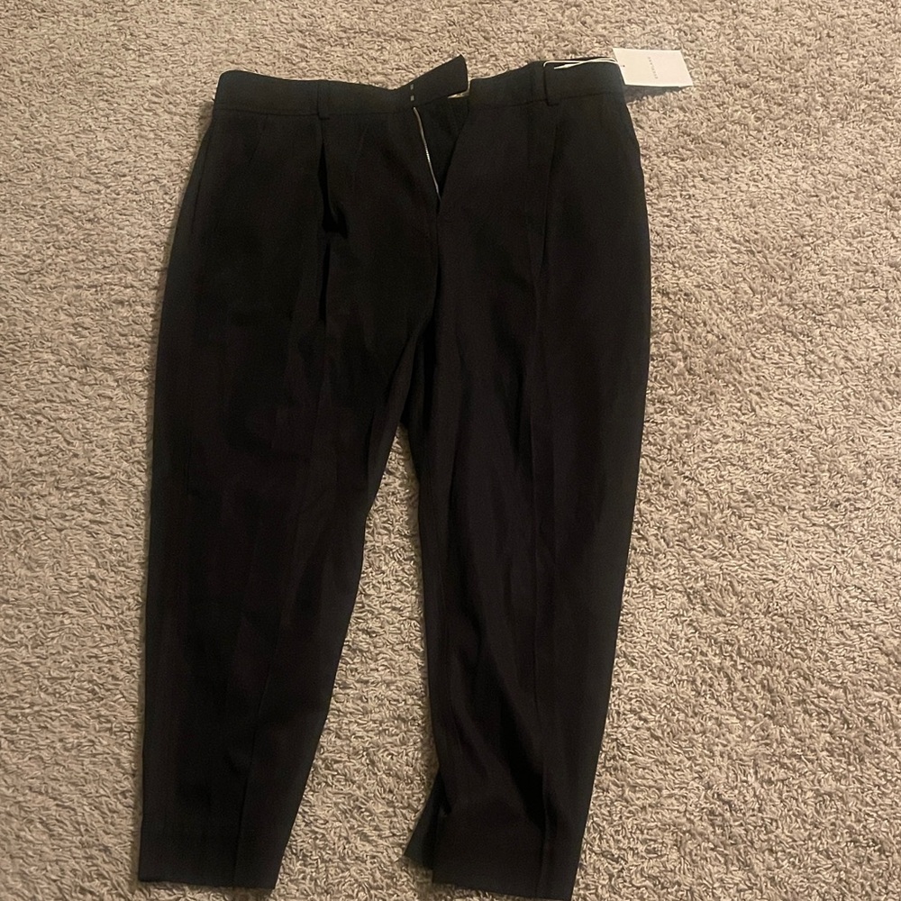 Everlane tapered black trousers